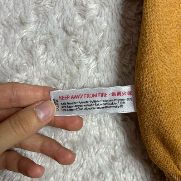 FP Movement Kelly FREE PEOPLE Sweatshirt Cognac Crew Neck Long Sleeve Shirt - Picture 2 of 8